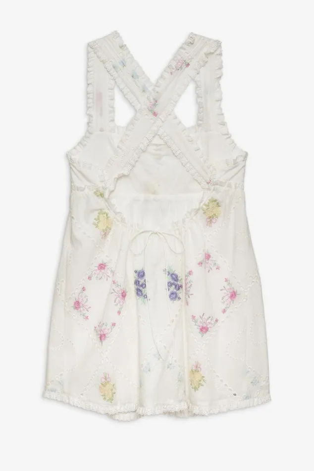 Women Dresses For Love and Lemons Andrea Embroidered Mini Dress White Women Dresses For Love and Lemons Andrea Embroidered Mini Dress White