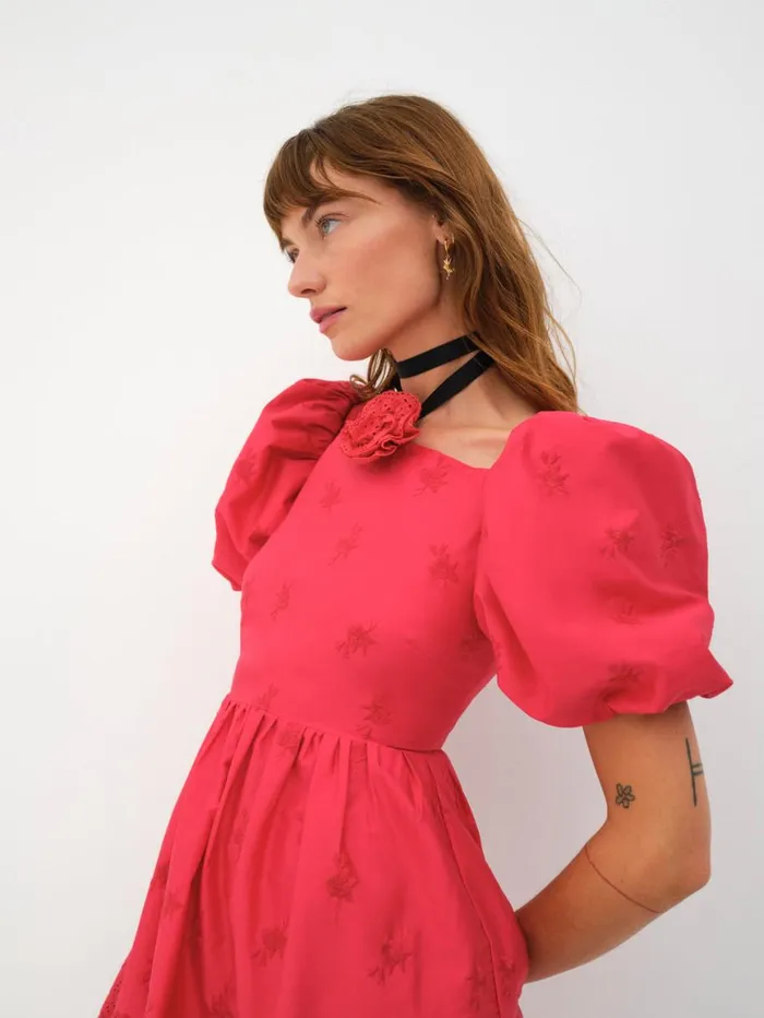 Women Dresses For Love and Lemons Azula Mini Dress Red Women Dresses For Love and Lemons Azula Mini Dress Red