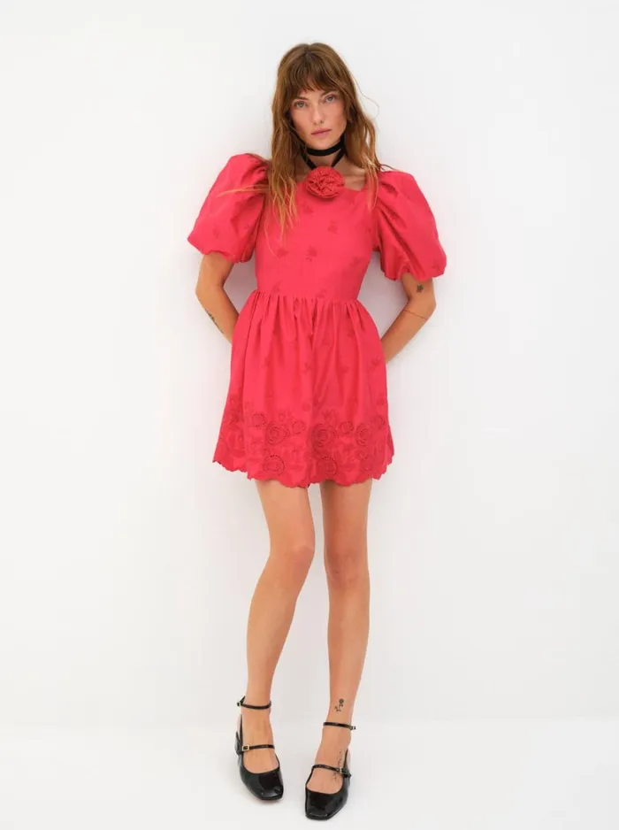 Women Dresses For Love and Lemons Azula Mini Dress Red Women Dresses For Love and Lemons Azula Mini Dress Red