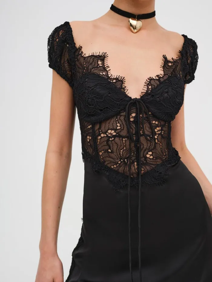Women Dresses For Love and Lemons Casey Maxi Dress Black Women Dresses For Love and Lemons Casey Maxi Dress Black