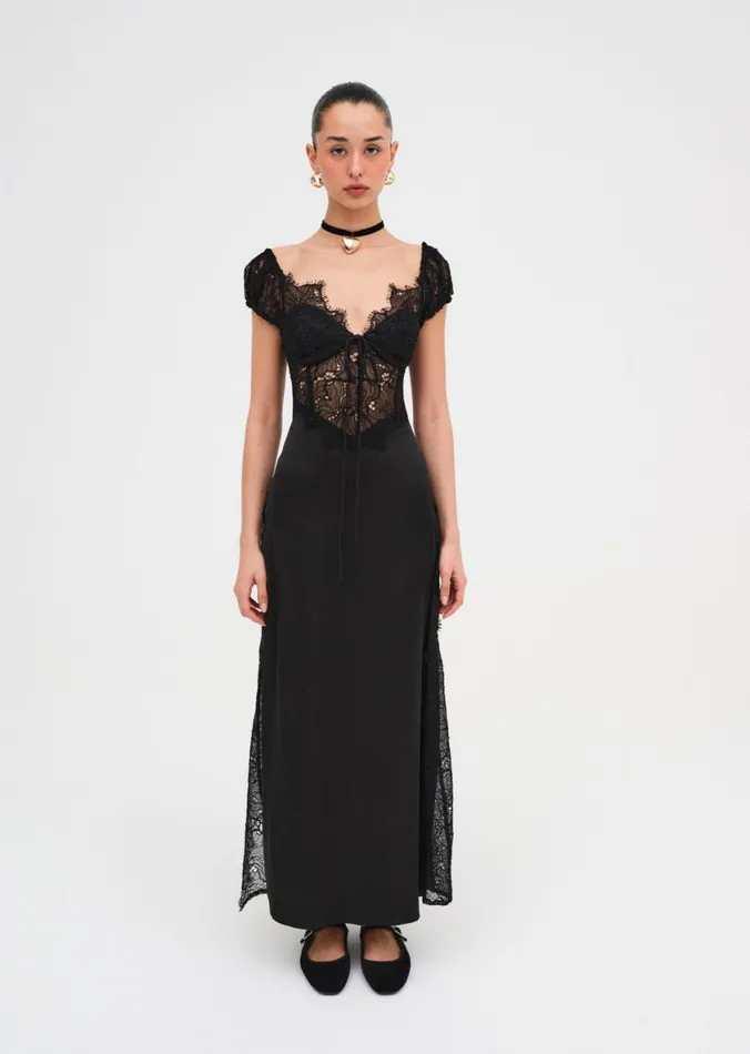 Women Dresses For Love and Lemons Casey Maxi Dress Black Women Dresses For Love and Lemons Casey Maxi Dress Black