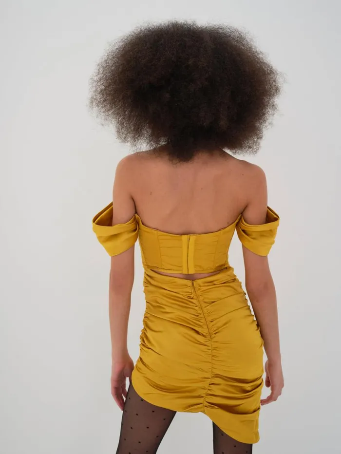 Women Dresses For Love and Lemons Drew Mini Dress Yellow Women Dresses For Love and Lemons Drew Mini Dress Yellow