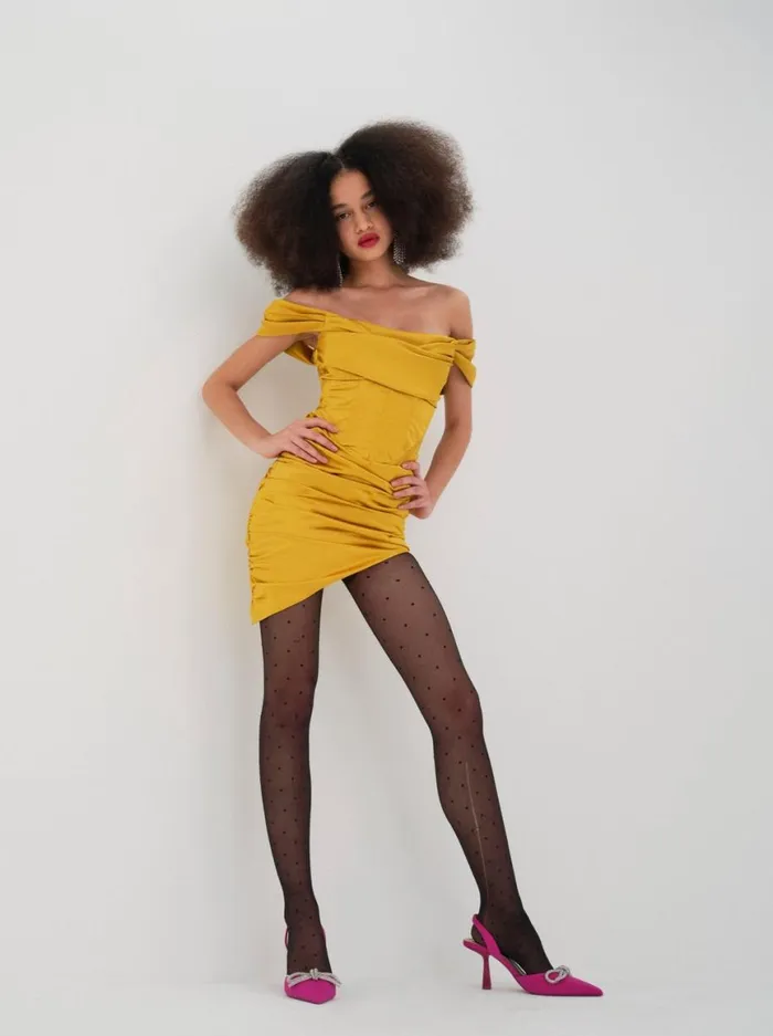 Women Dresses For Love and Lemons Drew Mini Dress Yellow Women Dresses For Love and Lemons Drew Mini Dress Yellow