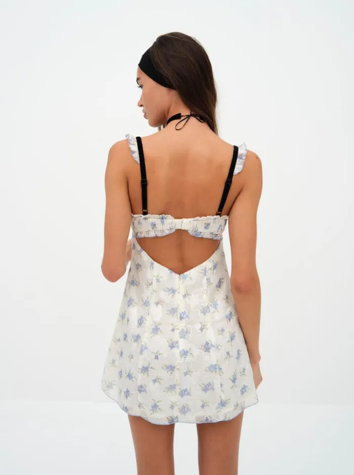 Women Dresses For Love and Lemons Edith Mini Dress White