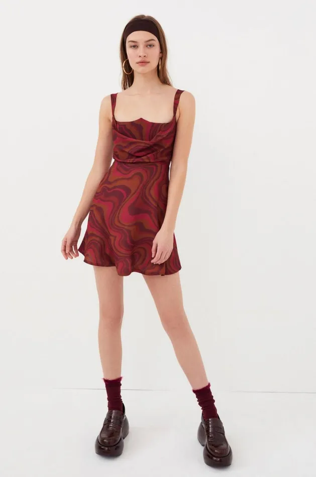 Women Dresses For Love and Lemons Eleanor Mini Dress Red Women Dresses For Love and Lemons Eleanor Mini Dress Red