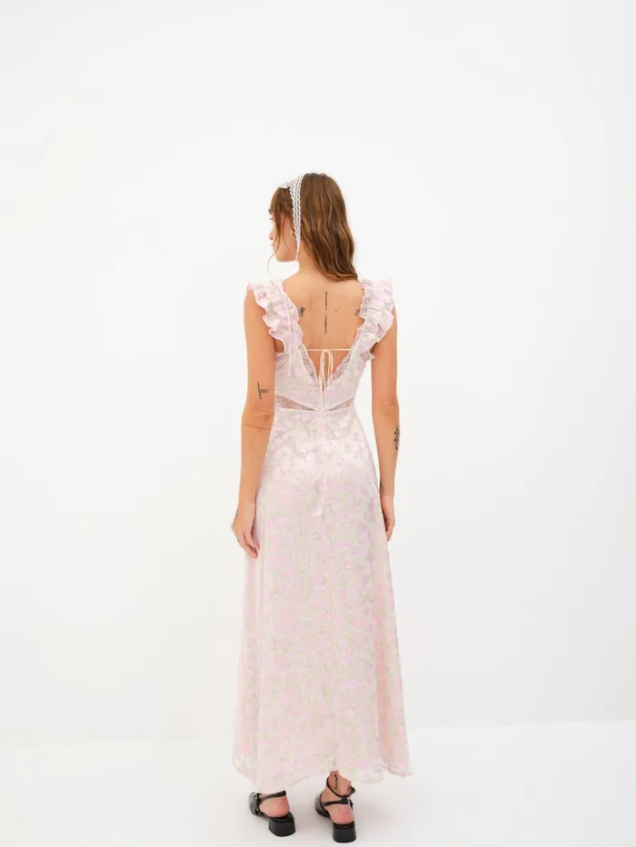 Women Dresses For Love and Lemons Estelle Maxi Dress Pink