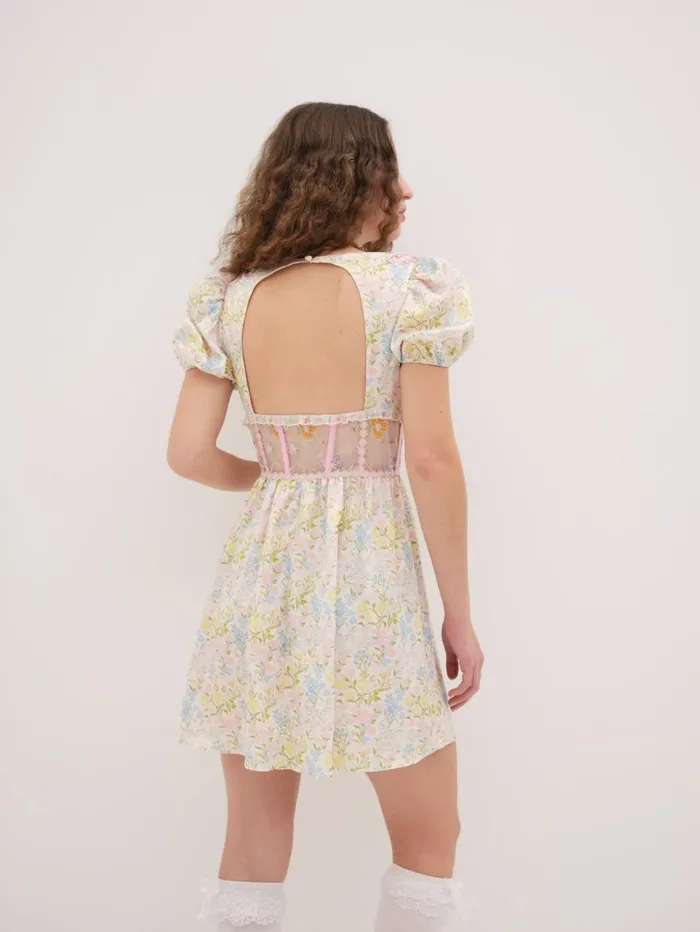 Women Dresses For Love and Lemons Glitter Garden Cap Sleeve Slip Dress Multi Women Dresses For Love and Lemons Glitter Garden Cap Sleeve Slip Dress Multi