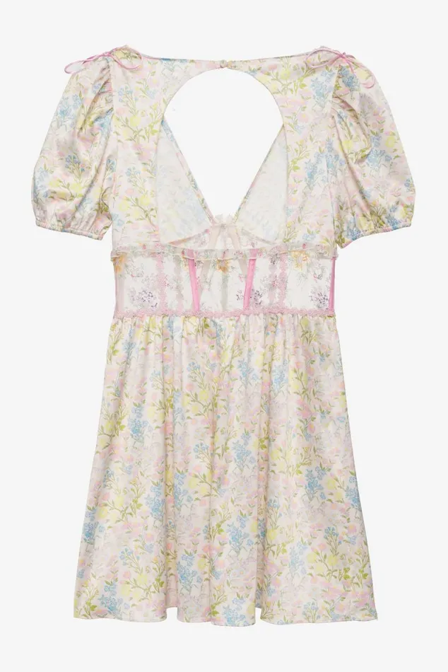 Women Dresses For Love and Lemons Glitter Garden Cap Sleeve Slip Dress Multi Women Dresses For Love and Lemons Glitter Garden Cap Sleeve Slip Dress Multi