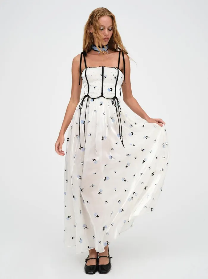 Women Dresses For Love and Lemons Lisette Maxi Dress White
