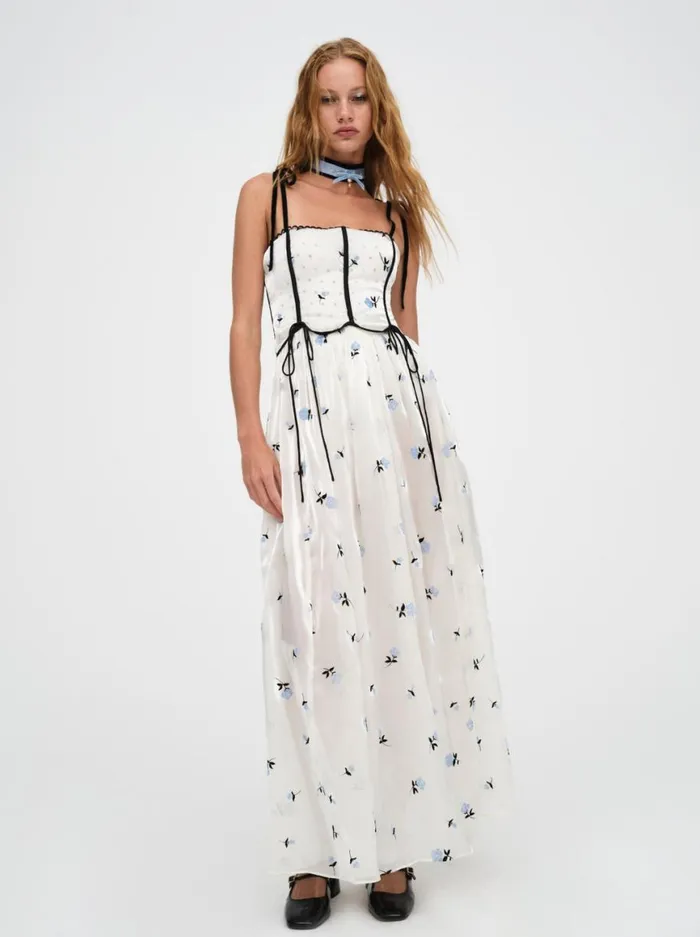 Women Dresses For Love and Lemons Lisette Maxi Dress White Women Dresses For Love and Lemons Lisette Maxi Dress White