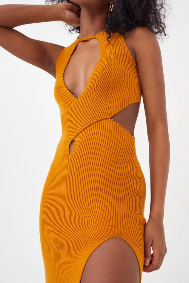 Women Dresses For Love and Lemons Maggie Midi Dress Orange Women Dresses For Love and Lemons Maggie Midi Dress Orange