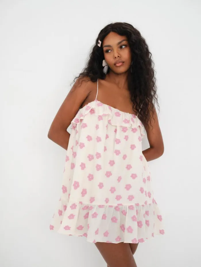 Women Dresses For Love and Lemons Olea Mini Dress Pink Women Dresses For Love and Lemons Olea Mini Dress Pink