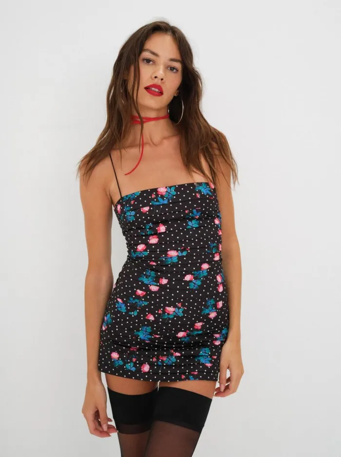 Women Dresses For Love and Lemons Posey Mini Dress Black