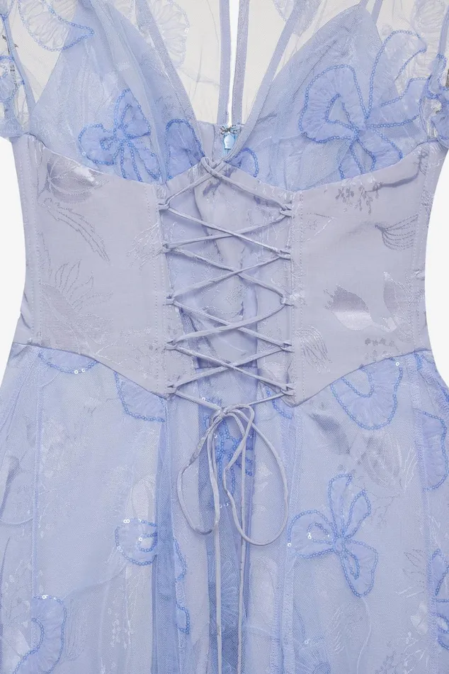 Women Dresses For Love and Lemons Presley Mini Dress Blue