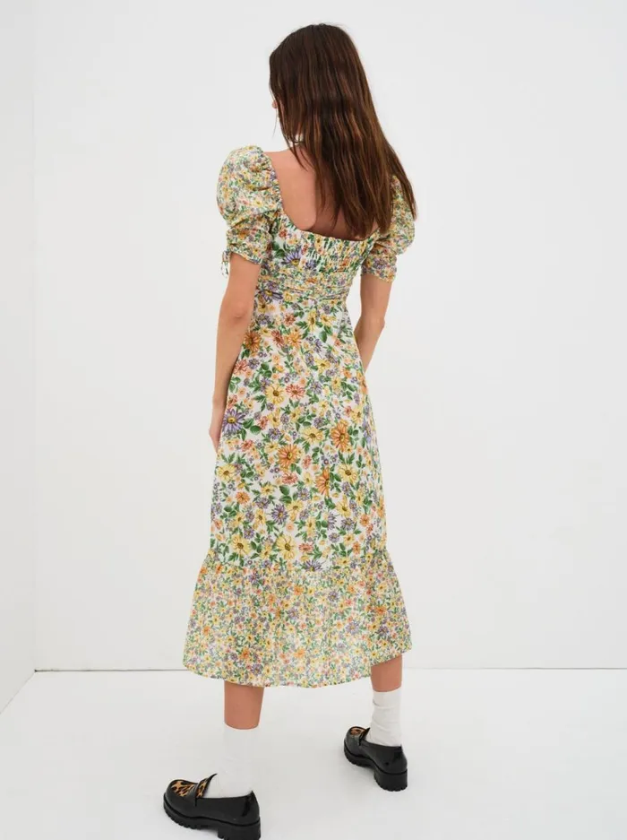 Women Dresses For Love and Lemons Riley Midi Dress Green