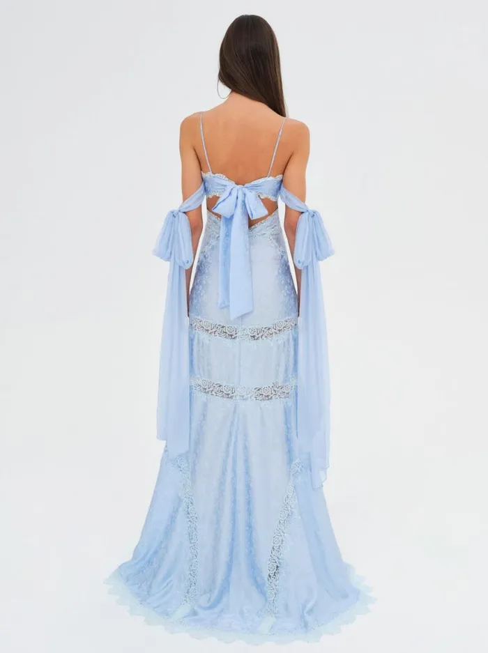 Women Dresses For Love and Lemons Rita Lace Gown Blue Women Dresses For Love and Lemons Rita Lace Gown Blue