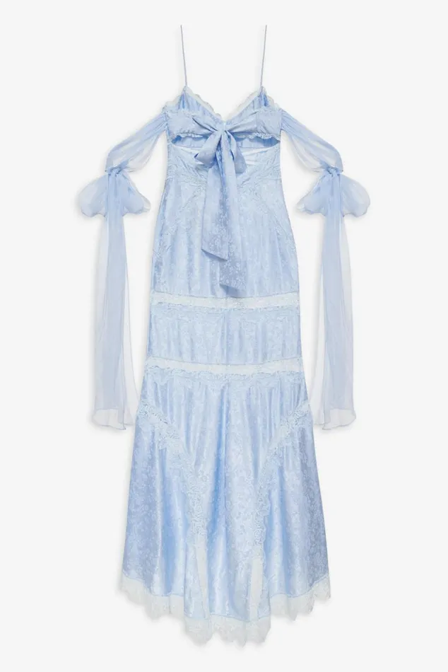 Women Dresses For Love and Lemons Rita Lace Gown Blue Women Dresses For Love and Lemons Rita Lace Gown Blue