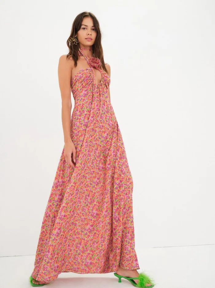 Women Dresses For Love and Lemons Suzette Maxi Dress Pink Women Dresses For Love and Lemons Suzette Maxi Dress Pink