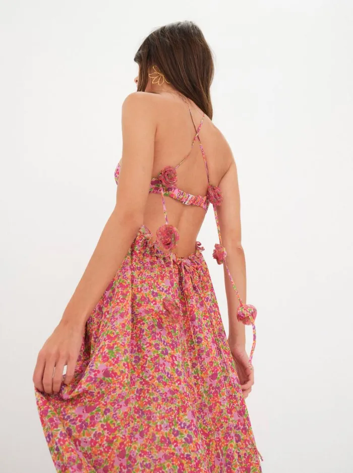 Women Dresses For Love and Lemons Suzette Maxi Dress Pink Women Dresses For Love and Lemons Suzette Maxi Dress Pink