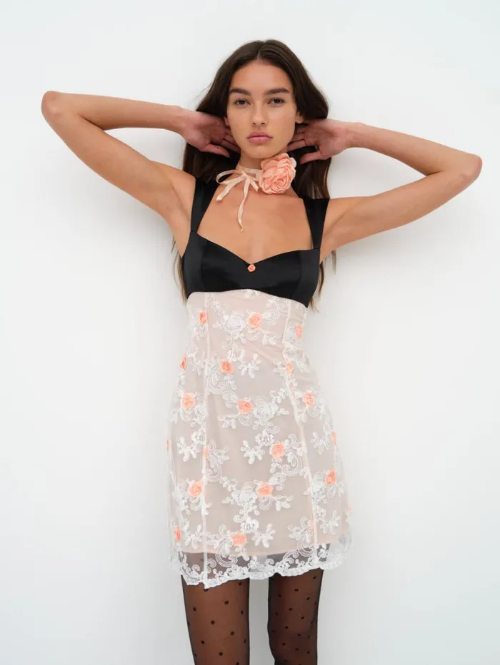Women Dresses For Love and Lemons Tessa Mini Dress White