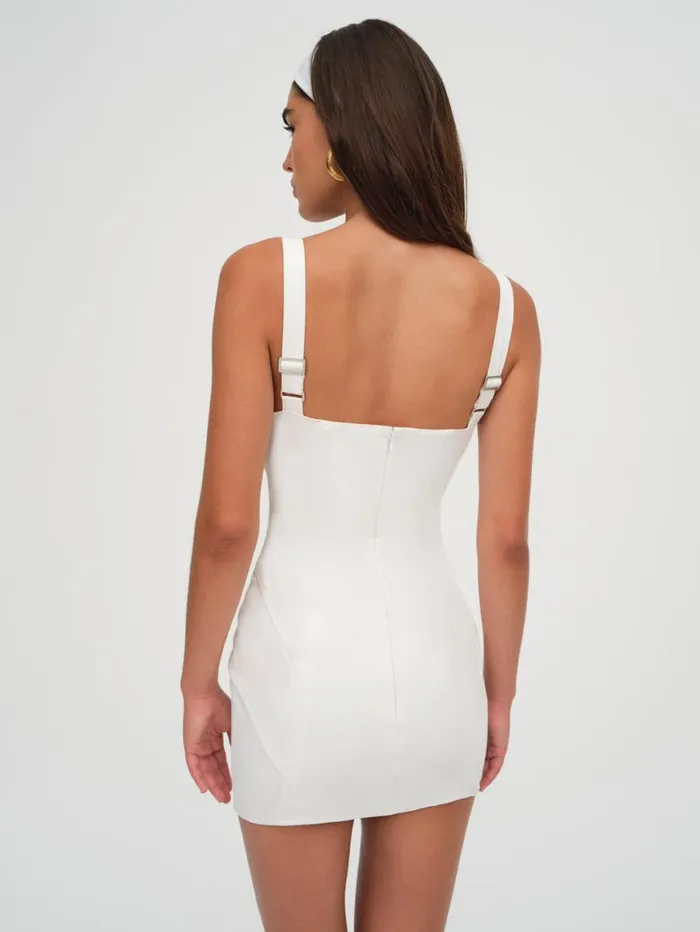 Women Dresses For Love and Lemons Tilly Denim Mini Dress White Women Dresses For Love and Lemons Tilly Denim Mini Dress White