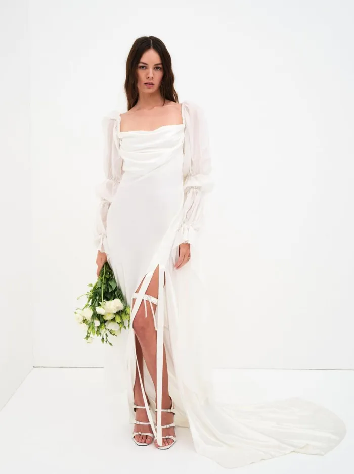 Women Dresses For Love and Lemons Willow Bridal Gown White