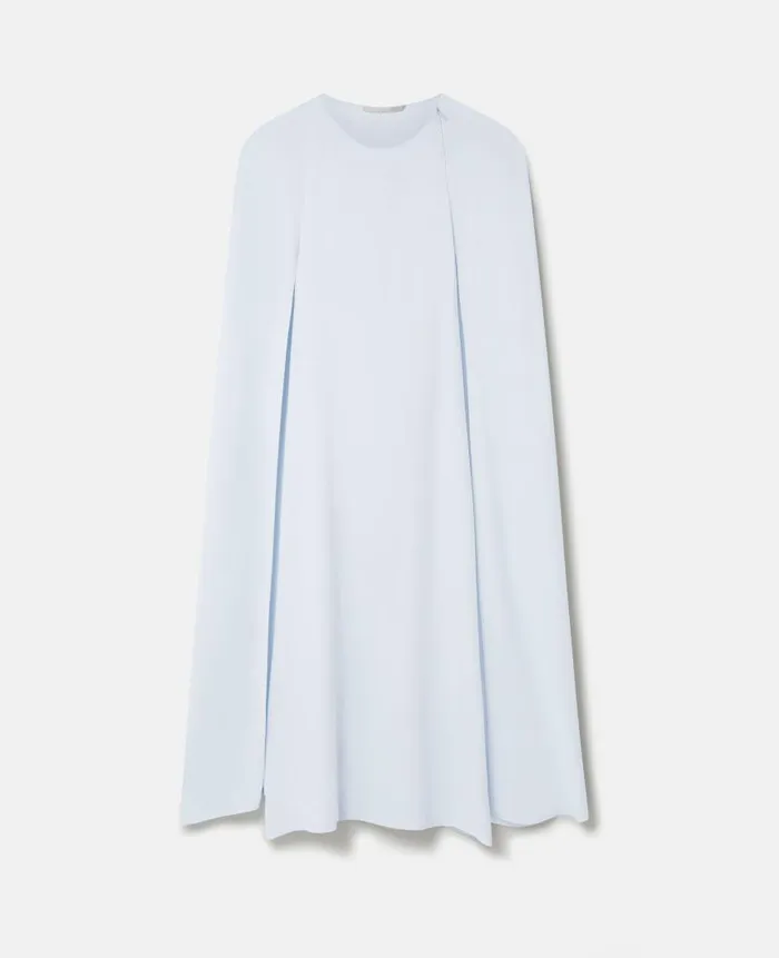 Women Dresses Stella McCartney Cape Dress Ice Blue