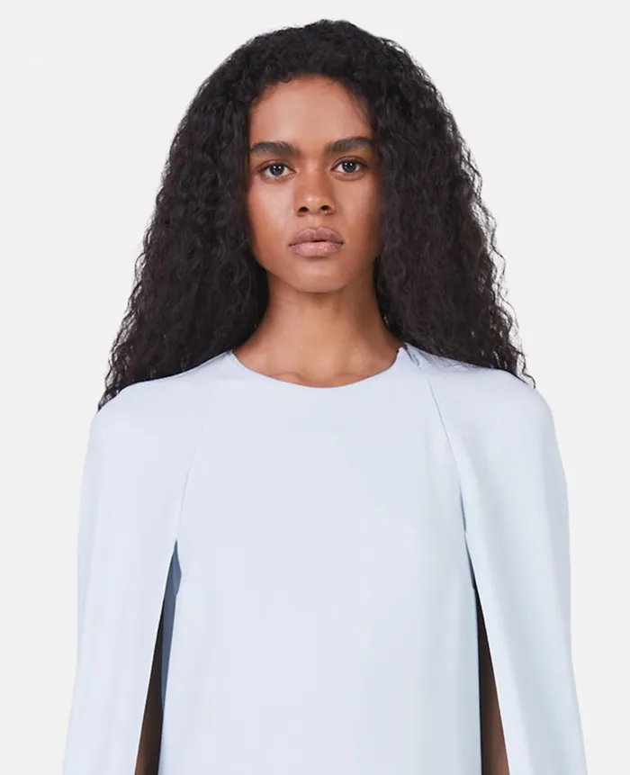 Women Dresses Stella McCartney Cape Dress Ice Blue