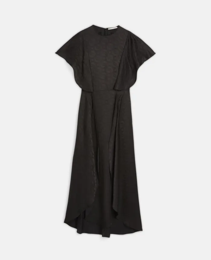 Women Dresses Stella McCartney SWave Jacquard Maxi Dress Black