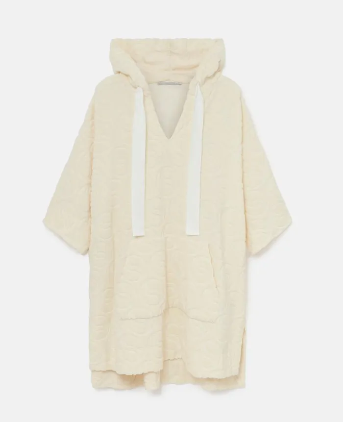Women Dresses Stella McCartney Toweling Hooded Mini Dress Natural