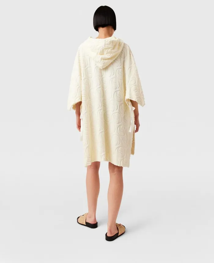 Women Dresses Stella McCartney Toweling Hooded Mini Dress Natural