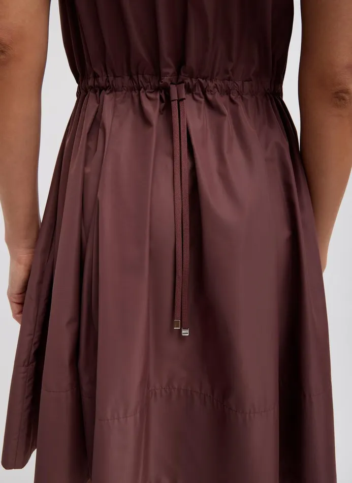 Women Dresses Tibi Italian Sporty Nylon Short Tank Dress Cinnamon