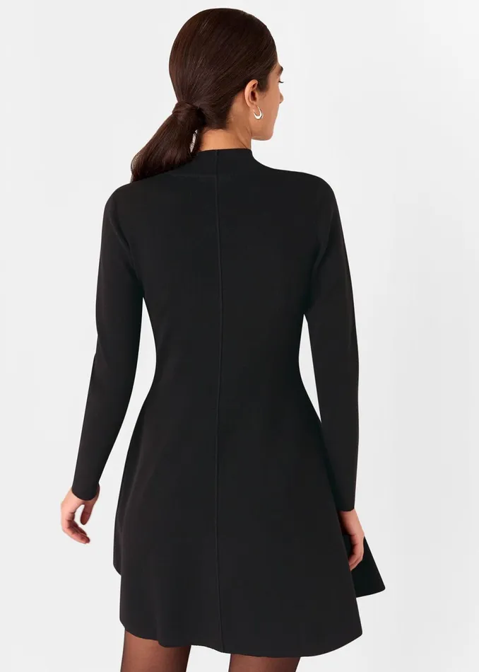 Women Dresses Whistles Black Sophie Flippy Knitted Dress