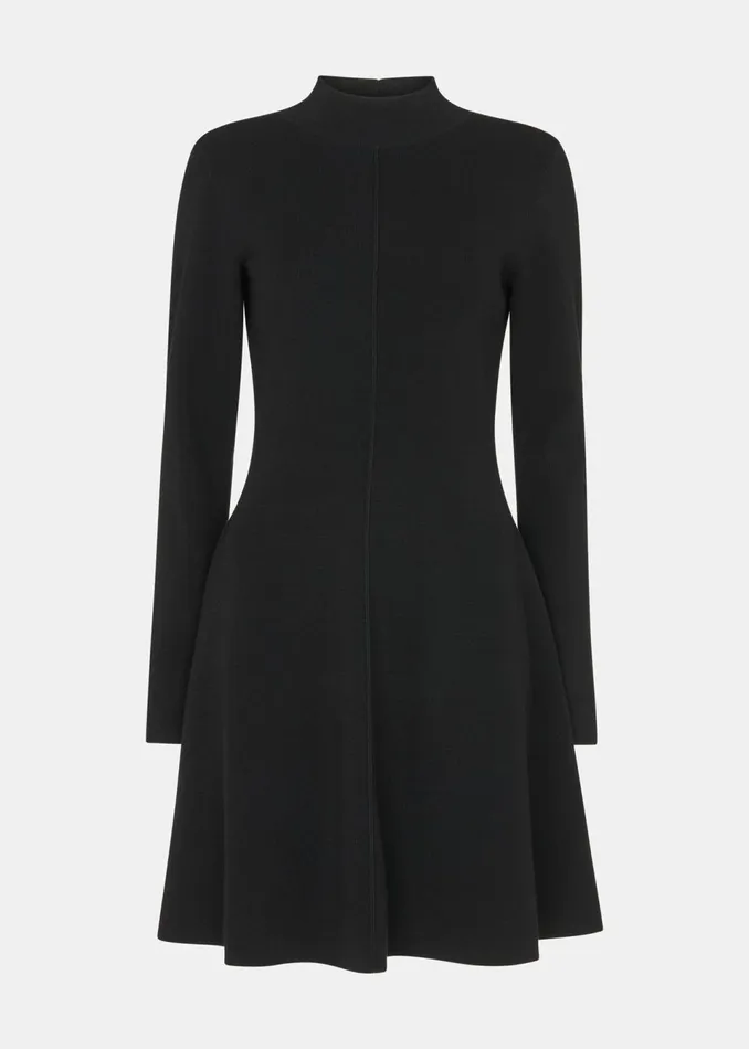 Women Dresses Whistles Black Sophie Flippy Knitted Dress