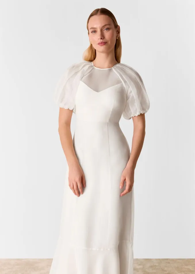 Women Dresses Whistles Ivory Sabrina Silk Wedding Dress