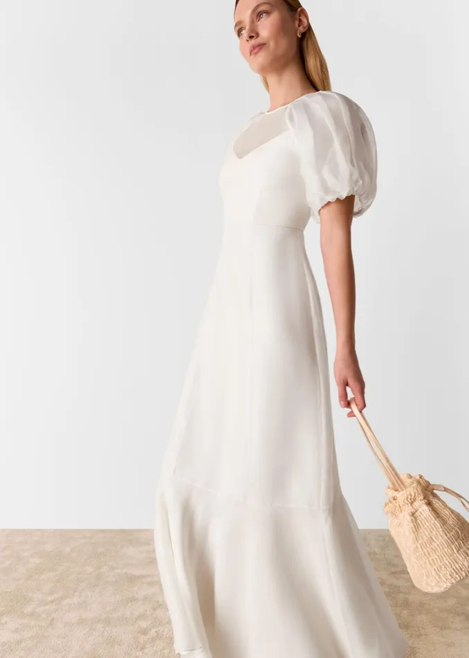 Women Dresses Whistles Ivory Sabrina Silk Wedding Dress