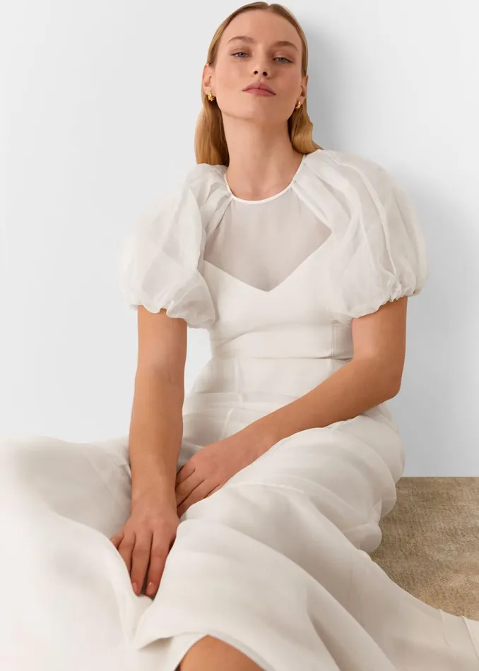Women Dresses Whistles Ivory Sabrina Silk Wedding Dress
