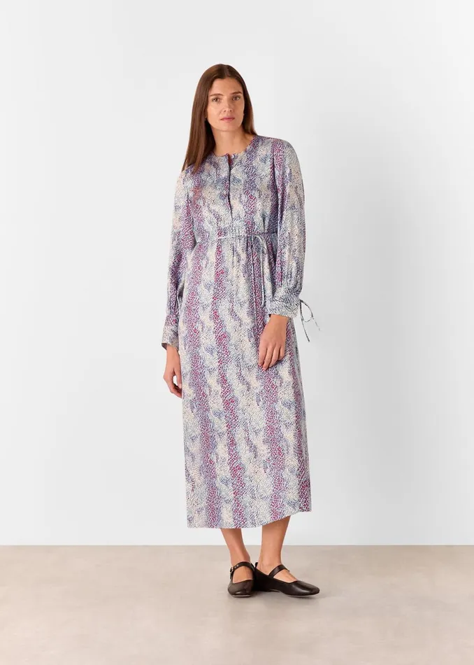 Women Dresses Whistles Multicolour Mottled Snake Print Midi Dress