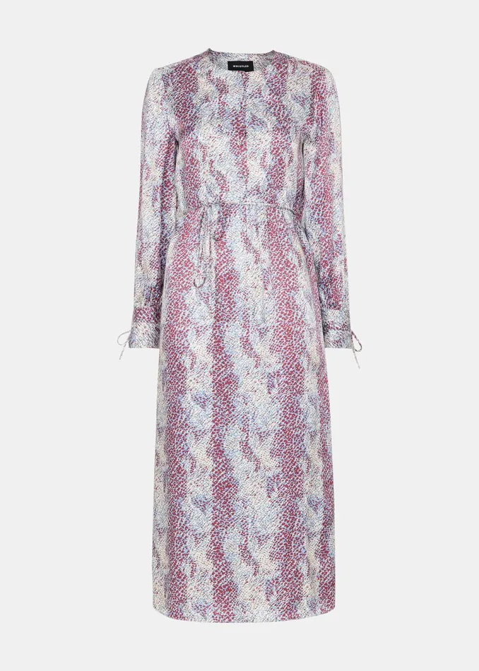Women Dresses Whistles Multicolour Mottled Snake Print Midi Dress