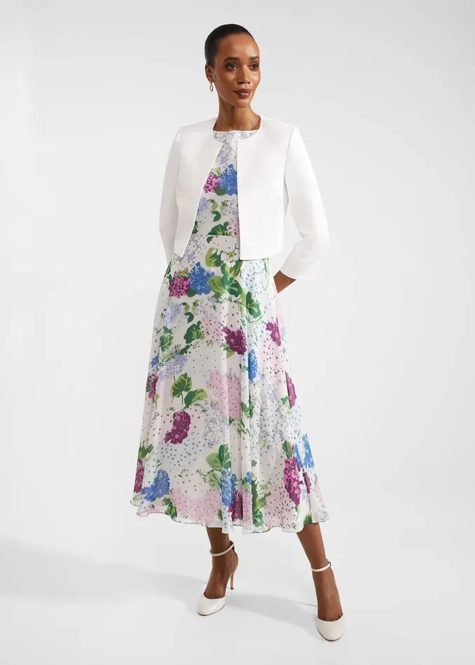 Women Elize Textured Jacket Ivory Hobbs Coats and Jackets