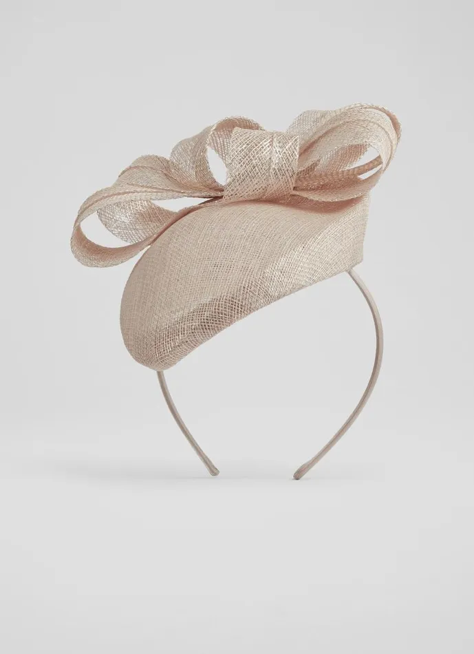 Women Elowen Metallic Mesh Bow Detail Fascitor LKBennett Hats and Fascinators