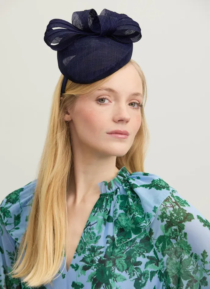 Women Elowen Navy Mesh Bow Detail Fascinator LKBennett Hats and Fascinators Women Elowen Navy Mesh Bow Detail Fascinator LKBennett Hats and Fascinators