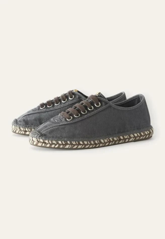 Women Espadrille Trainer Charcoal Poetry Fashion Footwear