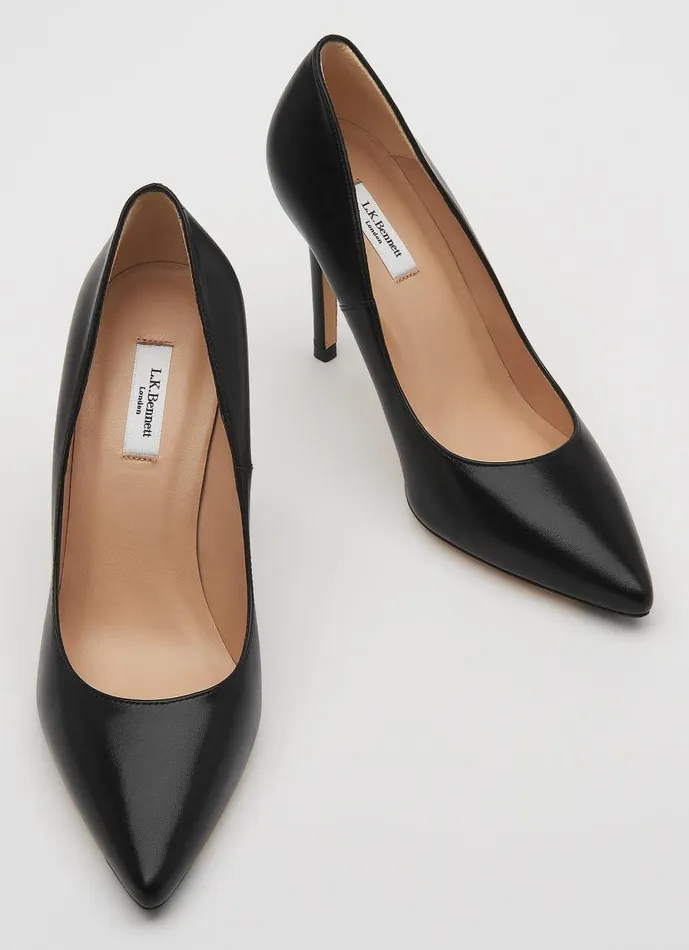 Women Fern Black Naapa Leather Pointed Toe Courts Black LKBennett Court Shoes Women Fern Black Naapa Leather Pointed Toe Courts Black LKBennett Court Shoes