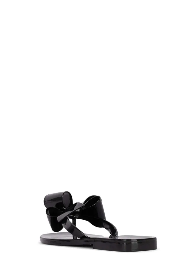 Women Flat Jeffrey Campbell SUGARY Red Shiny Black Shiny