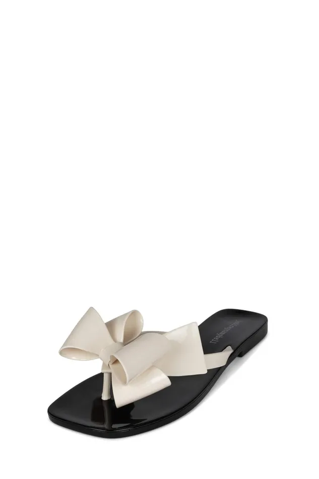 Women Flat Jeffrey Campbell SUGARY Red Shiny Black Shiny