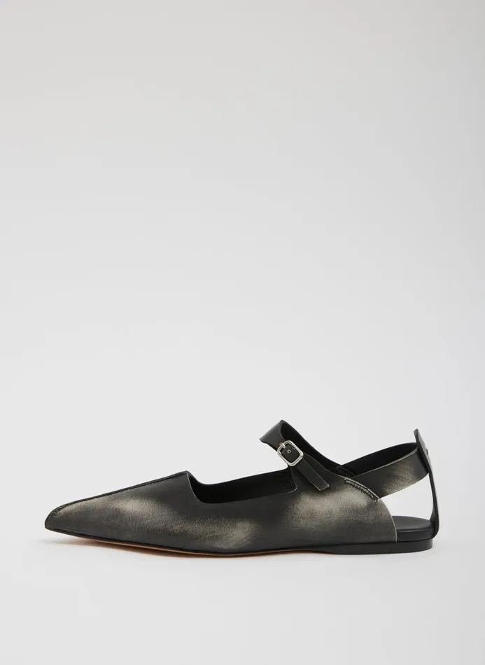 Women Flats Tibi Rudolph Flat Blackwhite