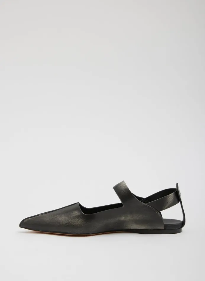 Women Flats Tibi Rudolph Flat Blackwhite