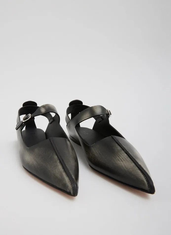Women Flats Tibi Rudolph Flat Blackwhite