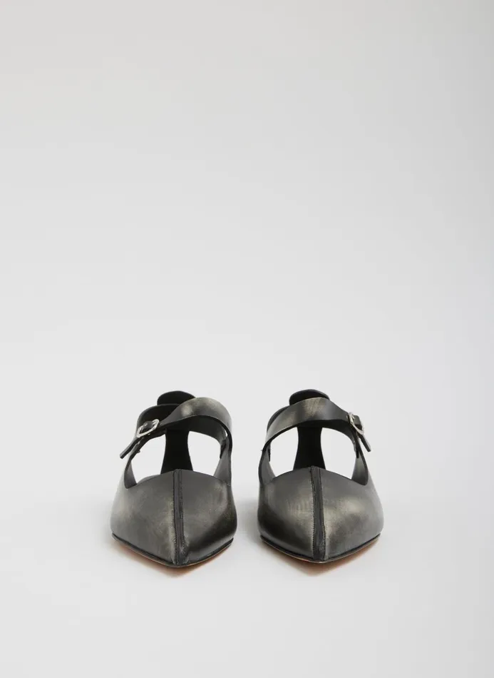 Women Flats Tibi Rudolph Flat Blackwhite
